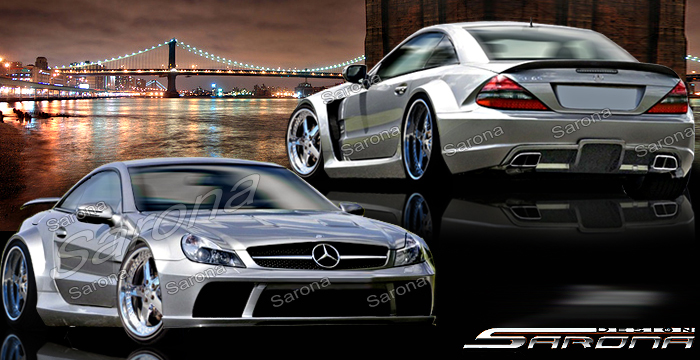 Custom Mercedes SL  Convertible Body Kit (2003 - 2012) - $9500.00 (Manufacturer Sarona, Part #MB-050-KT)